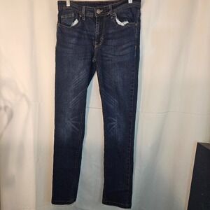 Buffalo‎ by David Bitton Dark Wash Denim Jeans Slim Fit Stretch Casual Size 16